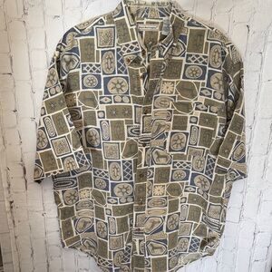 Patterned Men's Bugle Boy Company Shirt